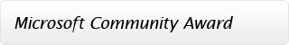 Microsoft Community Contributor Award